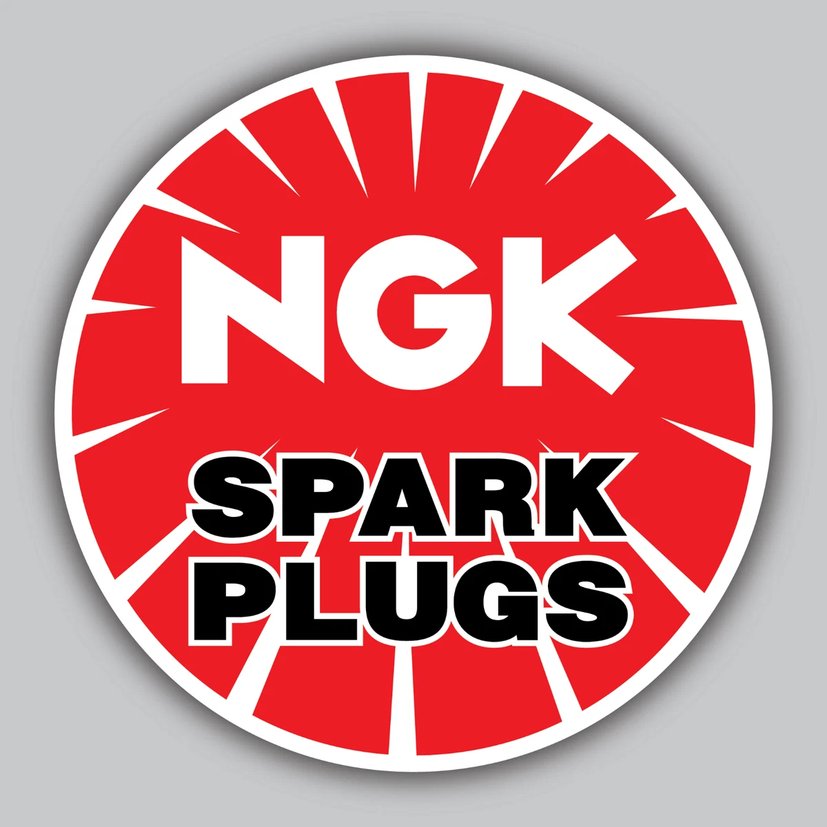 NGK Spark Plugs Vinyl Sticker Decal Vintage Classic Hot Rod Racing Garage