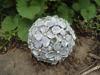 #ad #ad Latex flower ball mold w plastic backup casting mould 4quot; x 4quot; flat on bottom $67.45