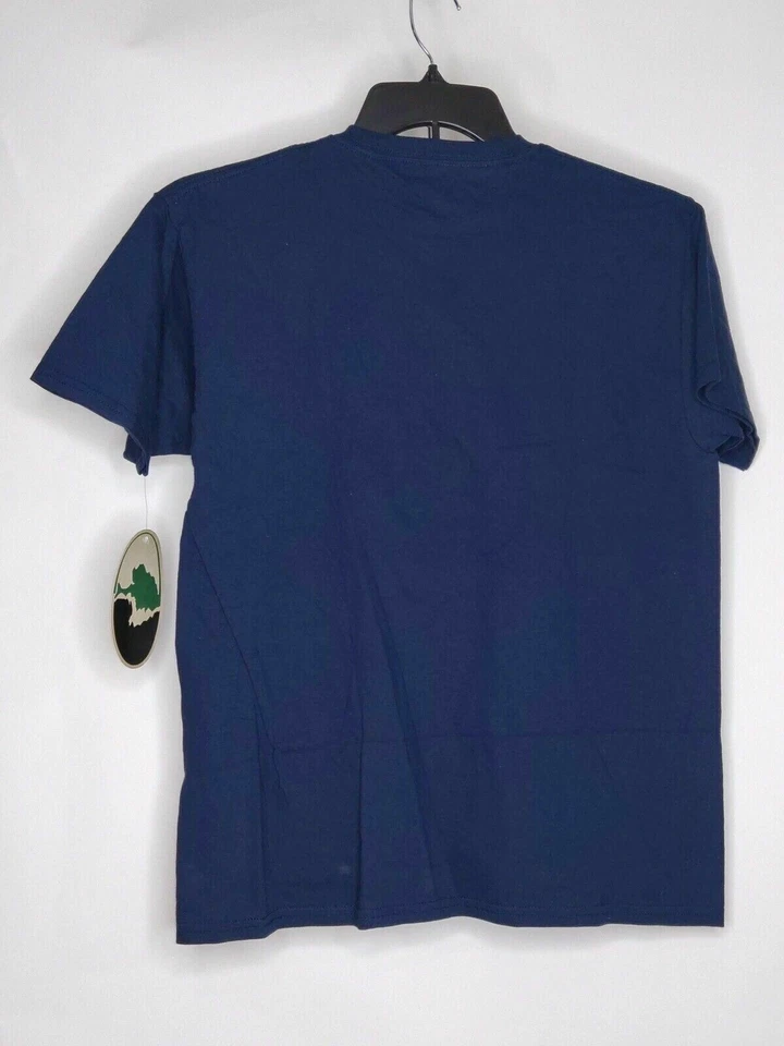 NWT Mossy Oak Youth Boys Size XL Navy Blue 100% Cotton Graphic Logo T-Shirt - Image 2 of 4