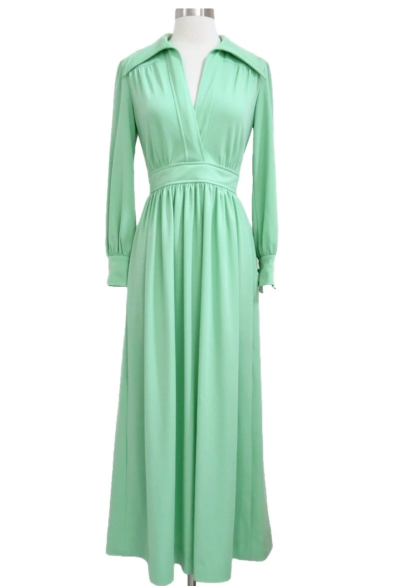 Maxi Vestidos VINTAGE 1970s Sintético para Mujeres