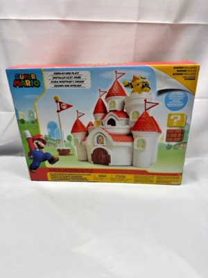 Super Mario Deluxe Mushroom Kingdom Castle Playset 16 Pcs Browser Included*New