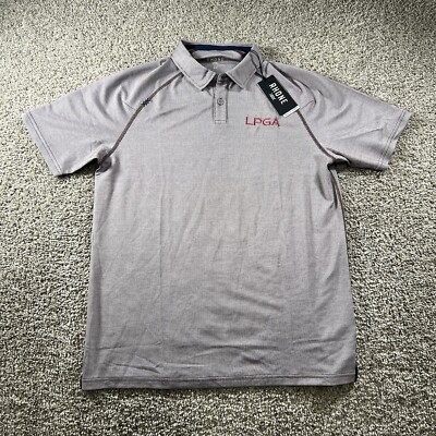 Rhone Shirt Mens Medium Delta Pique Commuter Polo Performance Stretch Activewear