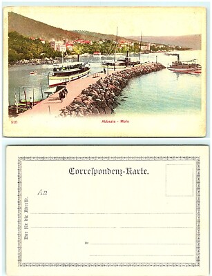 S02-6367, ABBAZIA - MOLO, **POSTCARD