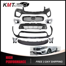 Fits 2016-2018 Kia Sorento LX EX With license Plate Hole Complete Front Bumper