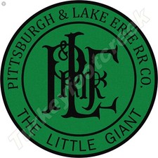 Pittsburgh  Lake Erie Railroad 18" Round Metal Sign
