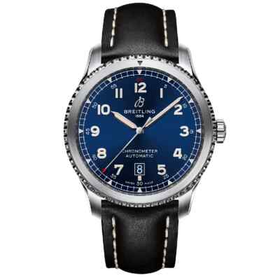 Breitling Aviator 8 Automatic Chronometer Blue Dial Men's Watch Full Set