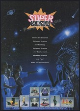 SUPER SCIENCE   Orig. 1992 Trade AD / poster   Educational Toy Promo   UFO Alien