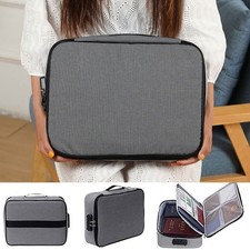 Waterproof Document Box With Locks Lockable File Storage Organizer Box Safe Bag