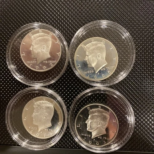 Kennedy 90% Silver Half Dollars 1992S, 1995S, 2003S, And 2015S Uncirculated-Nice