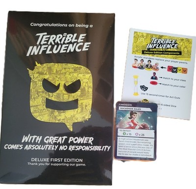 Terrible influence deluxe edition, board game