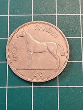 Ireland 1964 Half Crown 2/6 Eire Horse - Harp Very Nice! - US Seller - A34