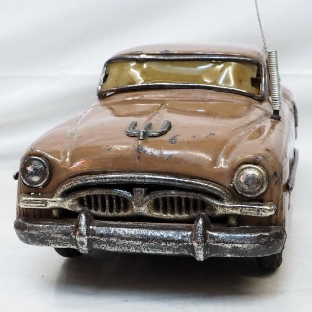 Bandai Bandaiya First Toyopet Crown Light Brown Tin Toy Car Bandai Bandaiya First Toyopet Crown Light Brown Tin Toy Car