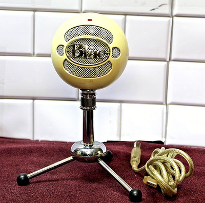 Blue Microphones Snowball ICE Condenser USB White W/USB Cable Tested  Guaranteed