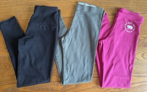 MTA Sport/Old Navy/Wonder Nation Girls (Size 10-12) Leggings Lot Of 3