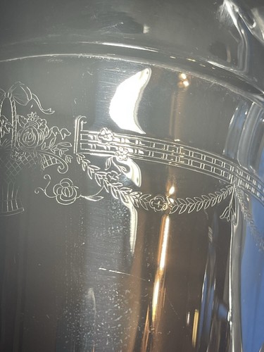 Vtg Art Deco Chromium Plated LB Etched Cocktail Pitcher Barware Shaker 6 Goblets - Picture 14 of 23