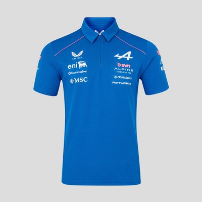 Alpine F1 Team 2026 Kurzarm Polo Herren - Lapisblau