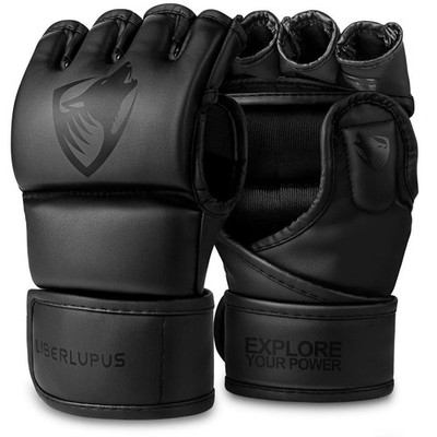 MMA Gloves Sparring for Men  Open Palm Training Gloves for Grappling, Kickbox...