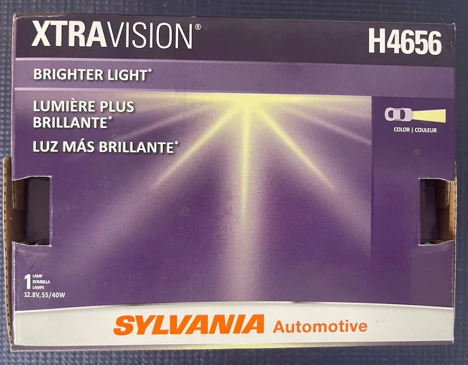 SYLVANIA - H4656 XtraVision Faro de haz sellado - Halógeno 100x165 (1 bombilla) Foto 2 de 4