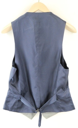 SUITSUPPLY Ferrara Grey Waistcoat UK34R Men's Wool Single-Breasted Formal Look - Picture 2 of 9