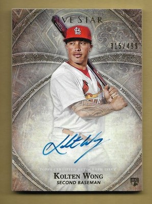 KOLTEN WONG 2014 TOPPS FIVE STAR SP ROOKIE RC CARD #'D /499 MLB STAR!