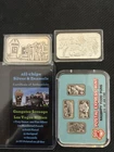 PEM Funny Tents 1oz Silver Bar #002 bundle and antique Scrooge Mc duck oz .999