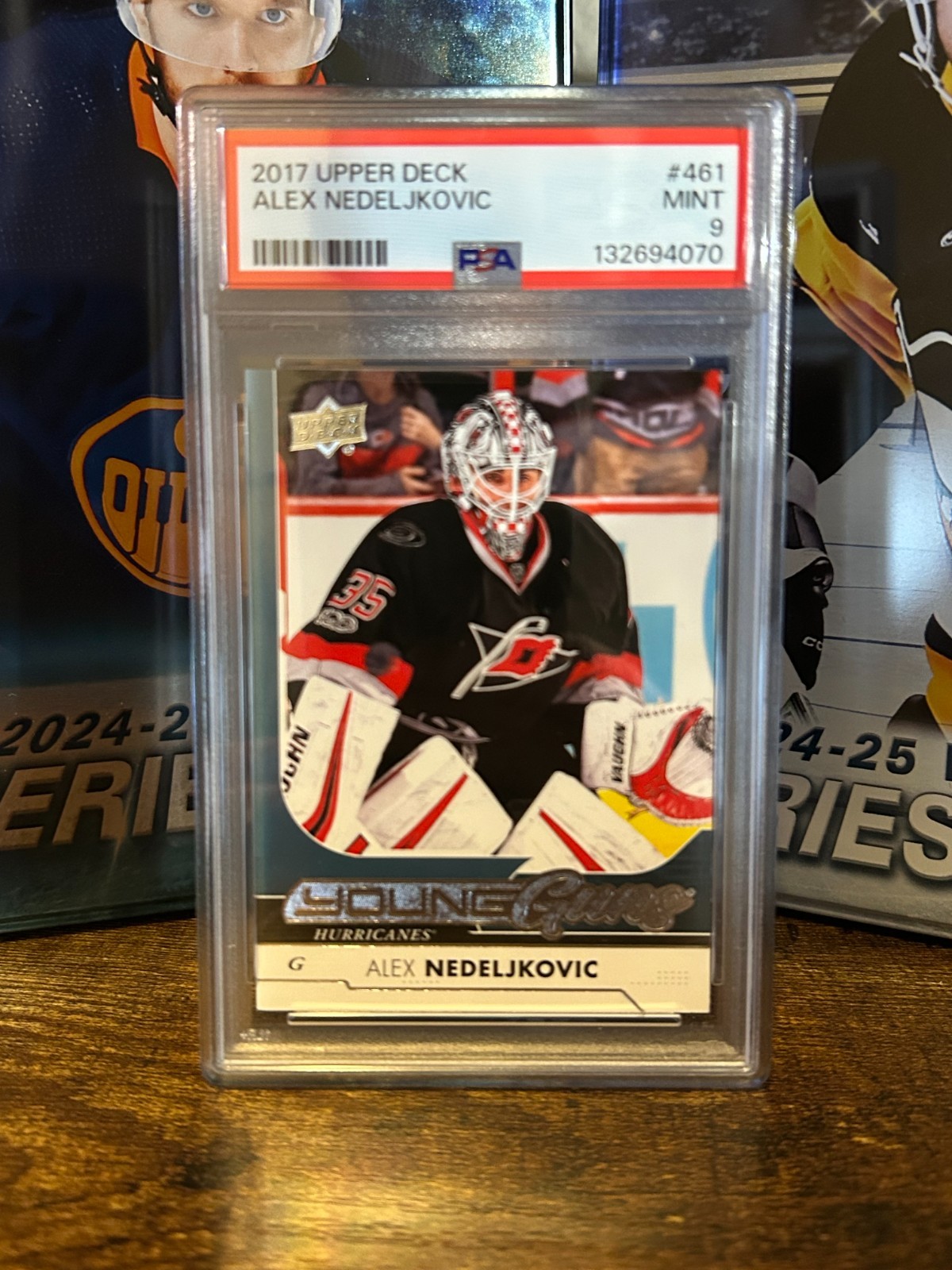 2017-18 UPPER DECK SERIES 2 ALEX NEDELJKOVIC YOUNG GUNS #461 PSA 9 MINT