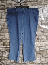 Womens Just My Size 4XG Talla Petite Denim Blue Jeans Pull On