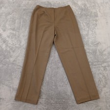 Talbots Dress Pants Womens Size 10 Brown Lined Wool Blend Altered Hem 30x28