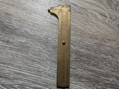 Vintage Central Tool Company Solid Brass 4 Inch Standard Caliper Made in Germany