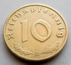1938 Germany 10 Reichspfennig — photo from another recent sale