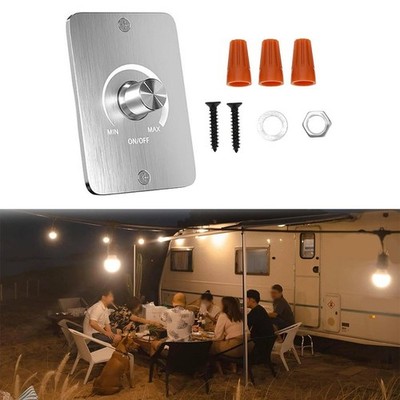 12 Volt 5 Amp LED Dimmschalter 3 Draht für Wohnmobil Boot Halogen und Glühlamp