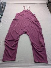 New FP Movement Hot Shot Jumpsuit Free People Women's Medium Baggy Deep Mulberry