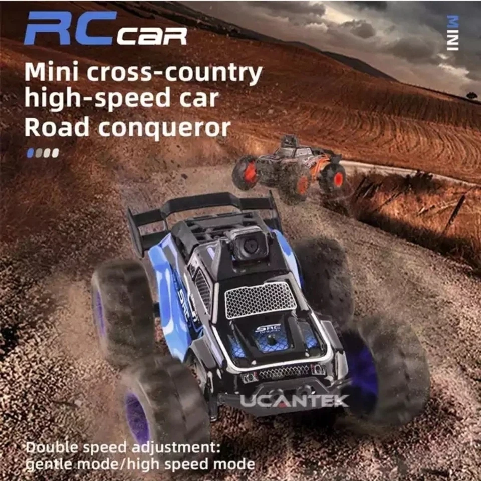 Câmera HD WIFI controle remoto carros de controle remoto alta velocidade off road SUV veículo 2.4G 720P - Imagem 2 de 4