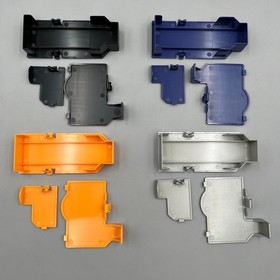 Nintendo GameCube Console Replacement Port Covers - Indigo Black Platinum Orange