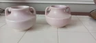 Vintage Stangl Small Light Pink Vase[ Pair] Handled Pot #2017 Art Pottery