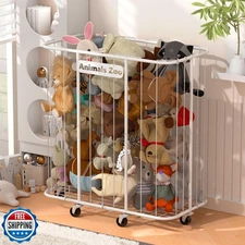 YKDIRECT 300L Stuffed Animal Organizer Plush Toy Storage Organizer Toy Storag