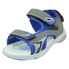 Spot On Boys Sandals Summer, Navy Blue, Hook and Loop, UK Sizes