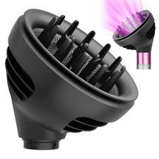 Wave Curl Diffuser Attachment for Dyson Airwrap, Two Airflow Dome Grey