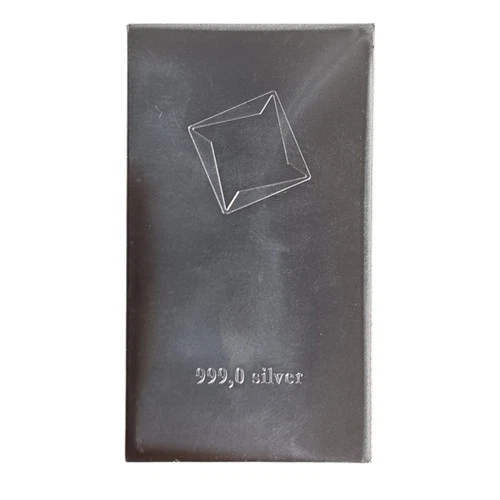 Valcambi Suisse 10 Gram Toned Silver Bar Cut from 10x10 CombiBar Card- No Assay