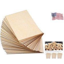15 Pack Basswood Sheets Unfinished 150x100x2mm DIY Crafts