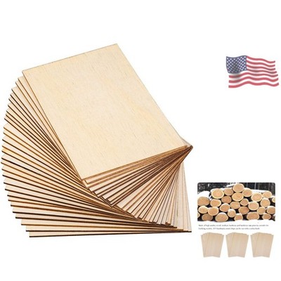 15 Pack Basswood Sheets Unfinished 150x100x2mm DIY Crafts