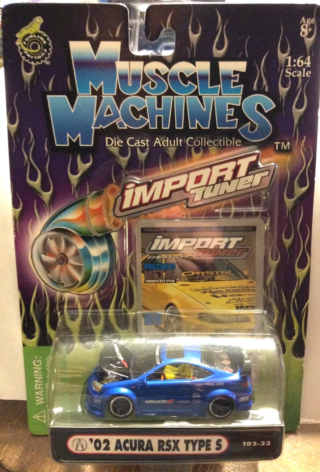 Muscle Machines 2002 Acura RSX Type S Limited Edition Import Tuner Diecast - Image 2 of 2