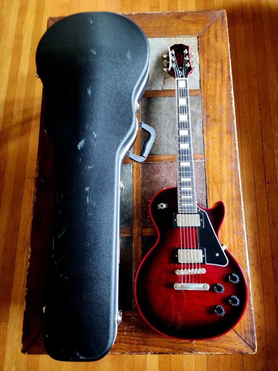 Epiphone Les Paul Custom Widow w/RoadRunner hsc - red burst | eBay