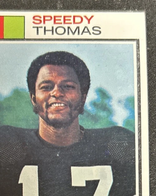 1973 Topps Speedy Thomas Rookie Card RC 113 Bengals Poor Creased Bad Corners O/C - Image 4 of 4