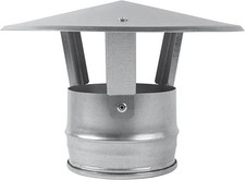 Vent Systems 100 mm Galvanized Steel Roof Vent Cowl - Pipe Cap  for All-Seasons