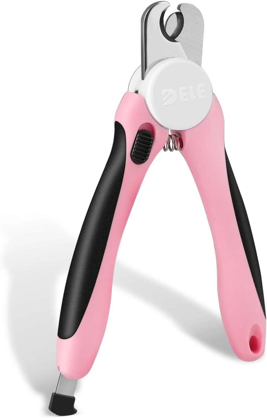 Pet Nail Clippers for Dogs & Cats - Stainless Steel Blade Cat Nail Trimmer with