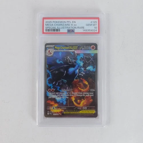 Pokemon 2025 Mega Charizard X ex 125/094 SIR Phantasmal Flames GEM MINT PSA 10