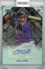 2022 Topps Fire Colorado Rockies Colton Welker Autographs Rc