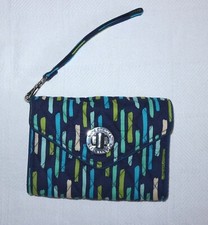 VERA BRADLEY Katalina Showers Pattern Turn Lock Wristlet Wallet EXC