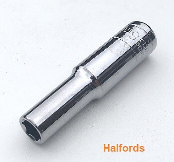 Halfords tiefe Buchse 1/4"" 3/8"" Fortschritt metrische Buchse professioneller Antrieb, 6/12PT - Bild 4 von 6